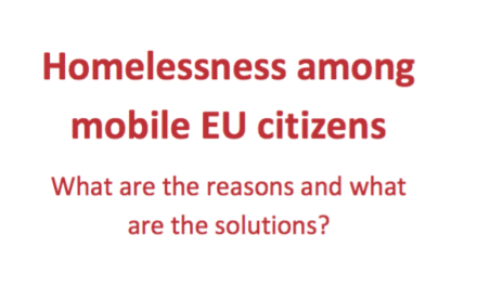 Homelessness among EU mobile citizens