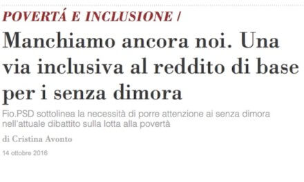 Una via inclusiva al reddito di base per i senza dimora