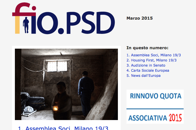 Newsletter fio.PSD – Marzo 2015