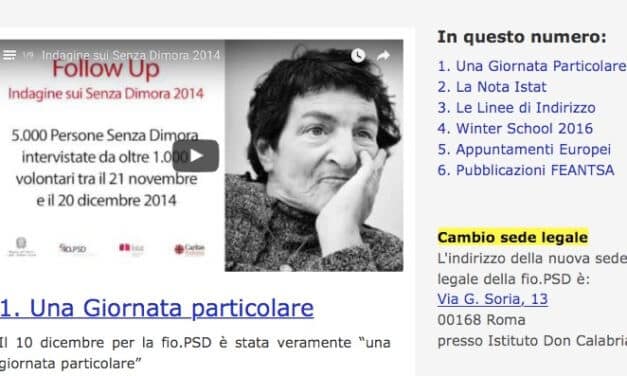 Newsletter fio.PSD – gennaio 2016