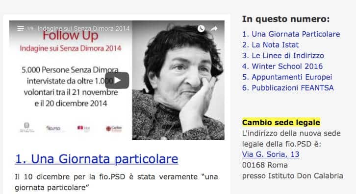 Newsletter fio.PSD – gennaio 2016