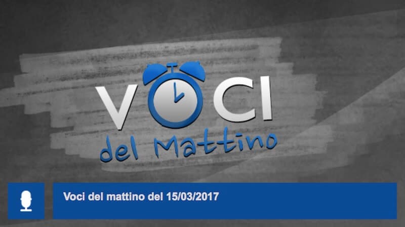 Radio 1 – Voci del Mattino, 15-03-2017
