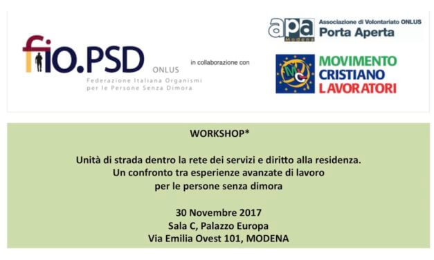 30 novembre , Modena – Workshop GLN