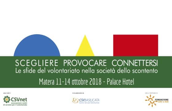 13 ottobre – Matera. conferenza CSVnet