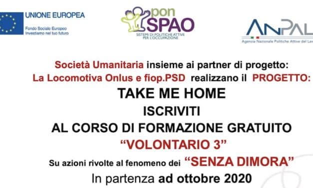 Bando corso di formazione gratuito “VOLONTARIO corso 3”