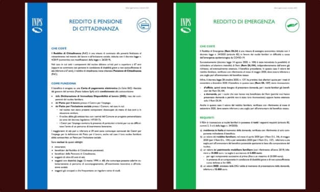 Reddito di Cittadinanza e di Emergenza, due guide