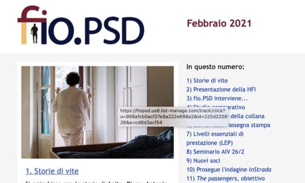 Newsetter fio.PSD – Febbraio 2021