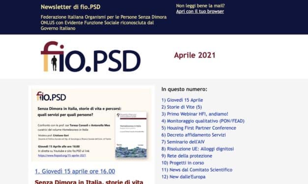 Newsletter fio.PSD – Aprile 2021