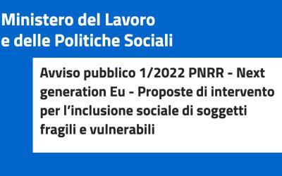 Pubblicati schede e moduli piani finanziari (Avviso 1 PNRR Next Generation EU)