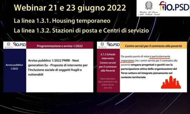 Webinar PNRR 21 e 23 giugno 2022, le linee 1.3.1 e 1.3.2