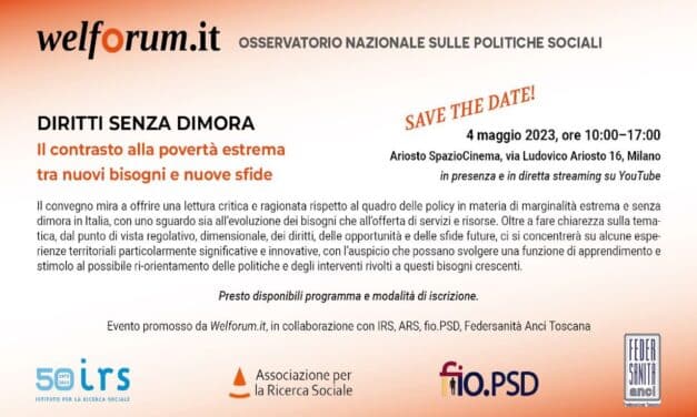 4 maggio evento Welforum – DIRITTI SENZA DIMORA