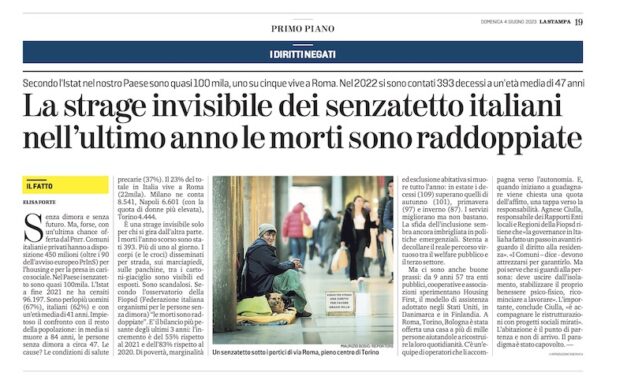 La Stampa – 4 giugno 2023