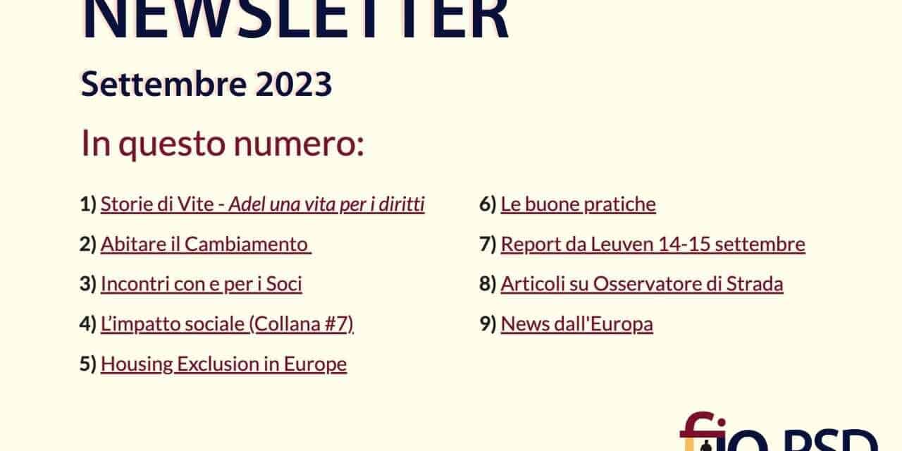 Settembre 2023 – Newsletter fio.PSD