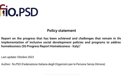 Policy statement on Homelessness in Italy