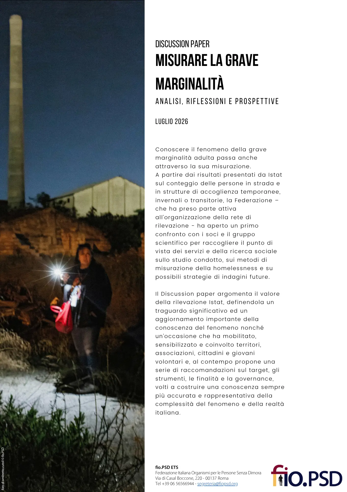 Misurare la grave marginalità
